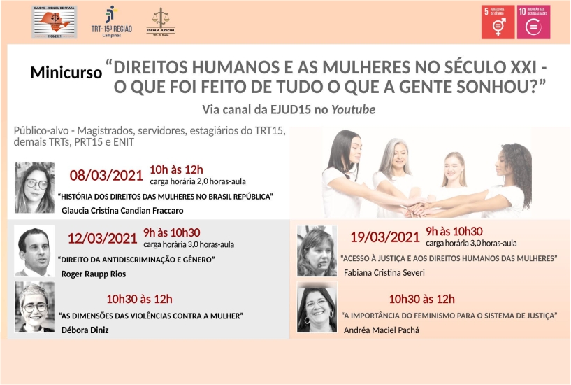8 de março: Série de palestras aborda os Direitos Humanos e as Mulheres no Séc XXI 