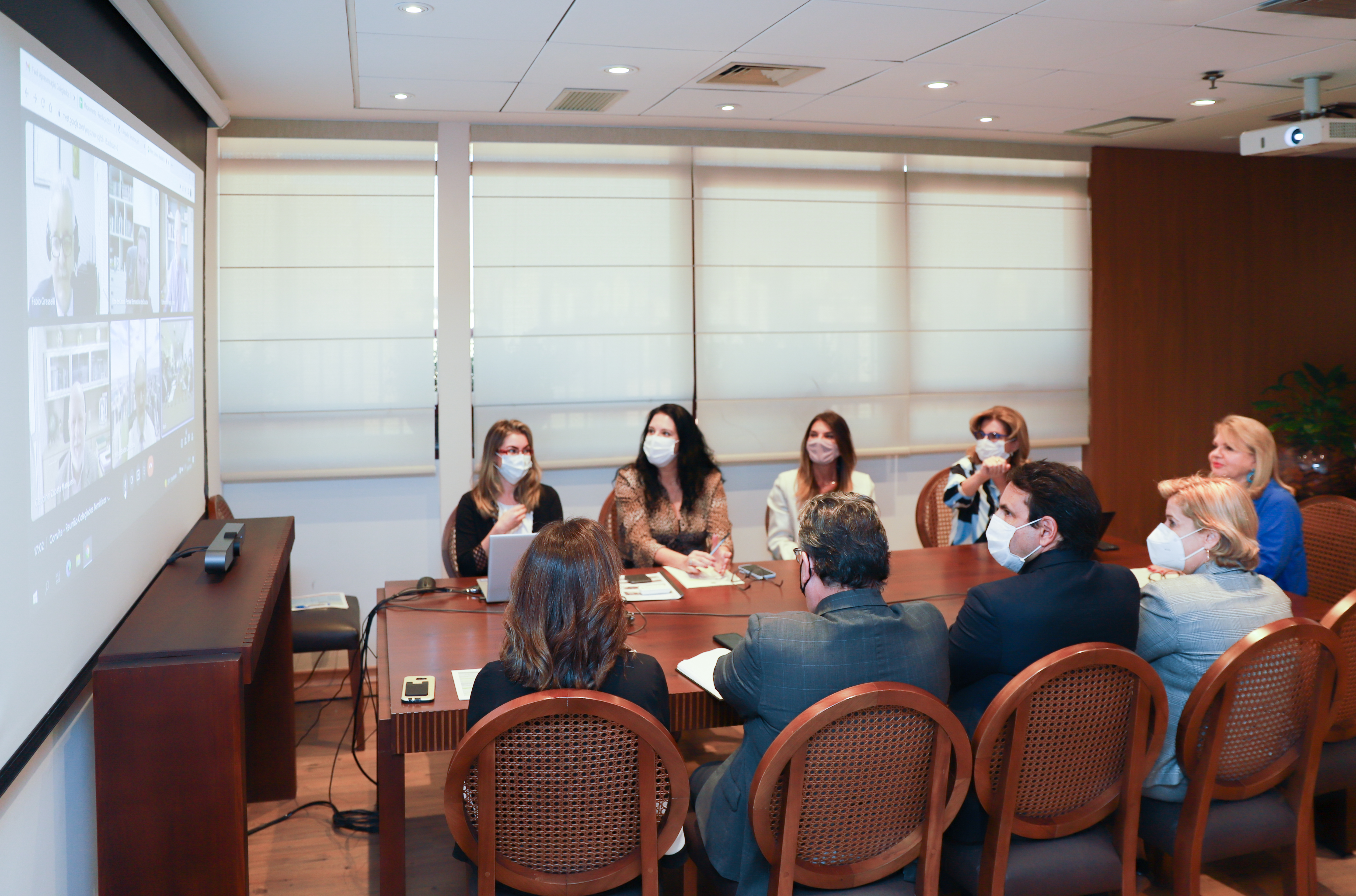 Presidente Ana Amarylis promove encontro para tratar da Política de Governança dos Colegiados Temáticos no Regional 