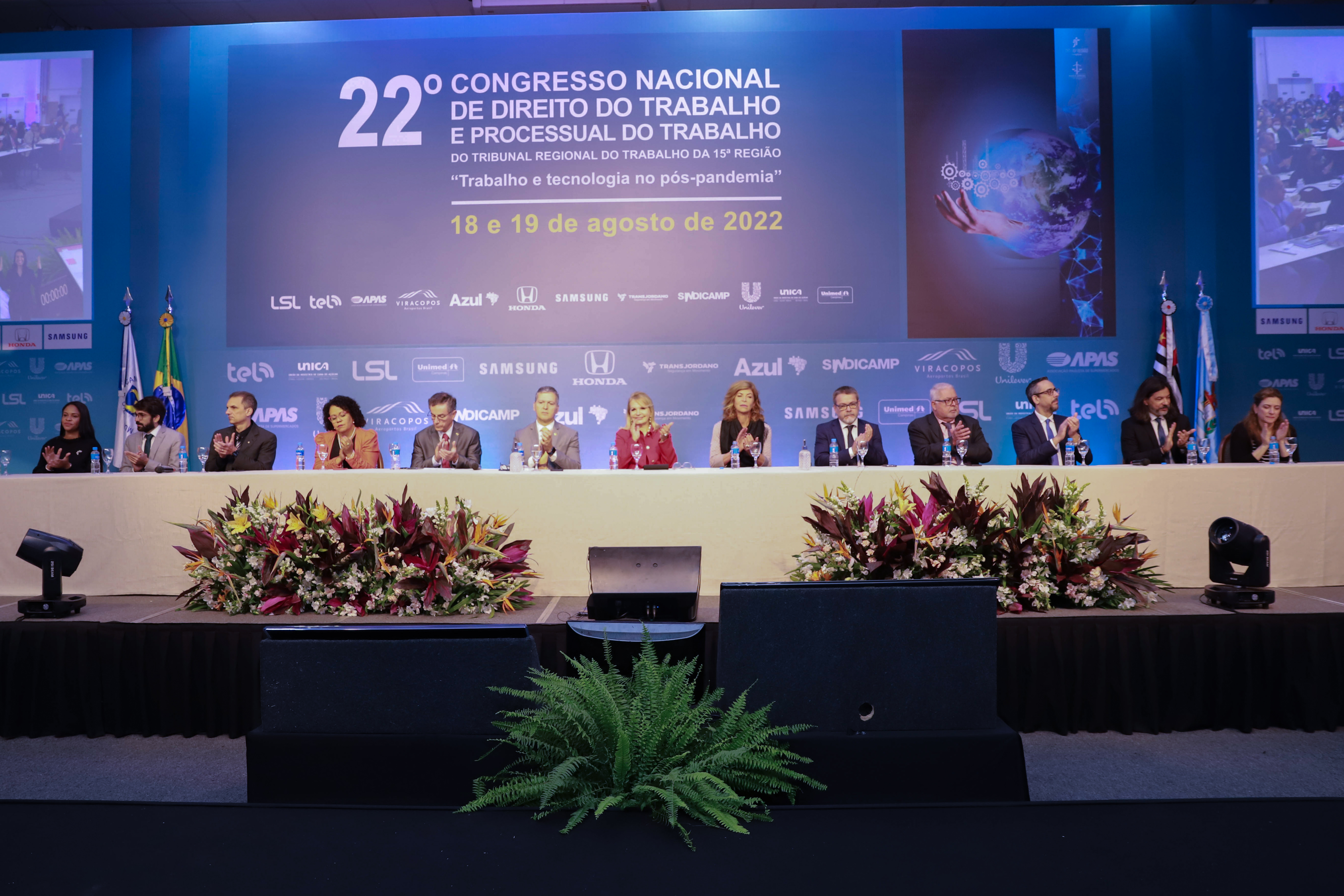 Novos desafios do mundo do trabalho são abordados na abertura do Congresso do TRT-15