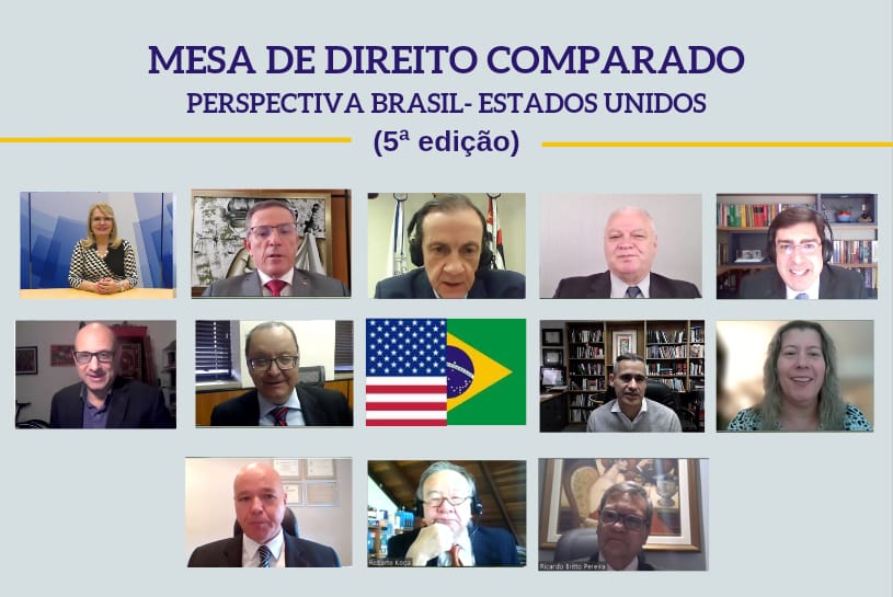Mesa de debates sobre direito comparado da VPJ reúne juristas brasileiros e norte-americanos