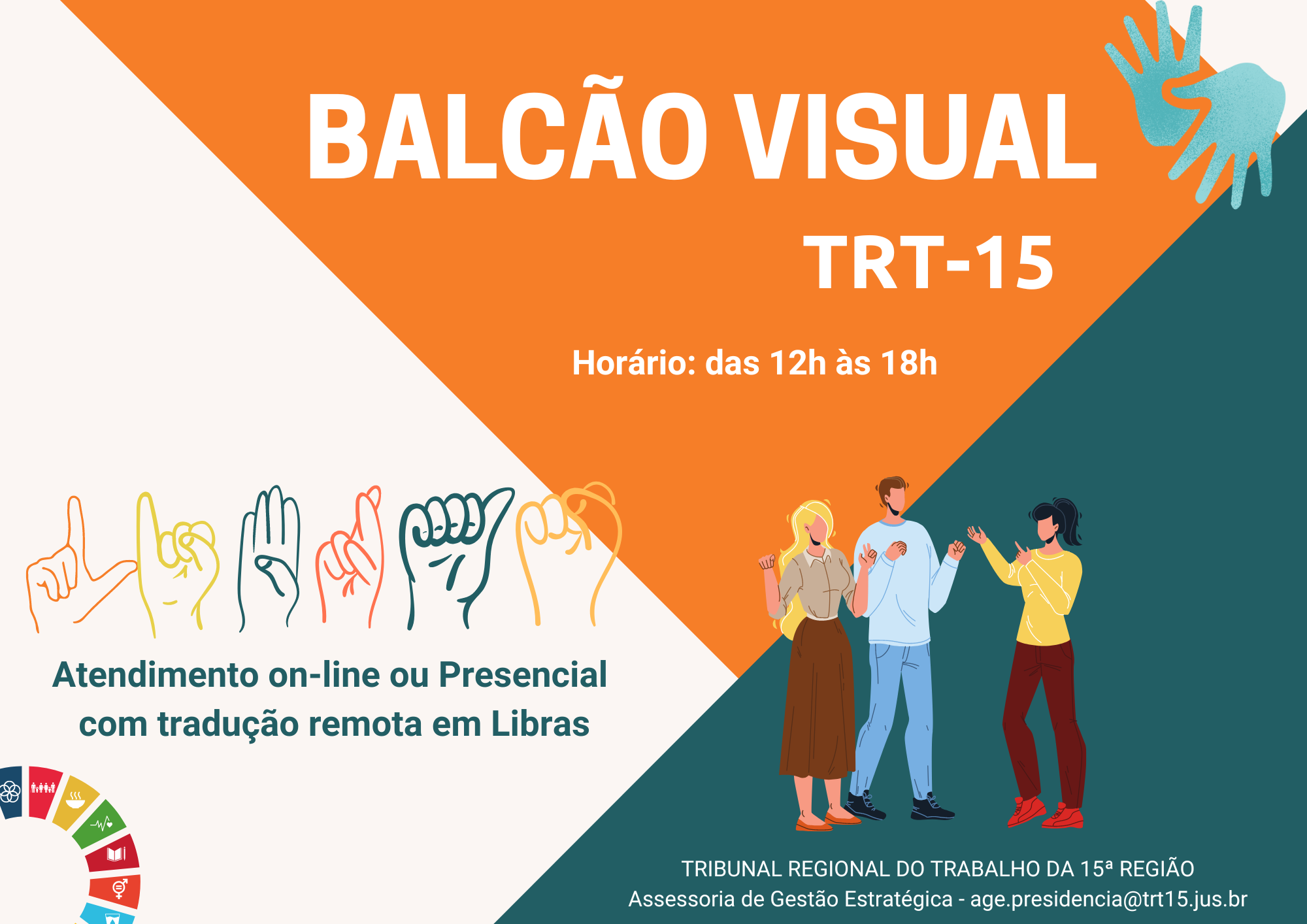 TRT 15 Lan a Canal On line De Atendimento Em Libras Para 