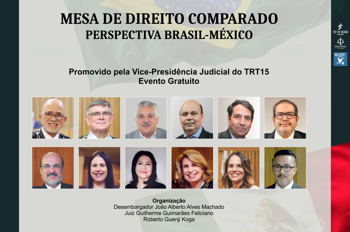 Brasil-México: VPJ promove nona edição da Mesa de Direito Comparado