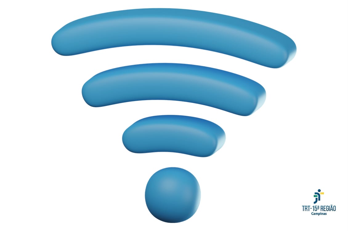 imagem de fundo branco com sinal de wi-fi em azul