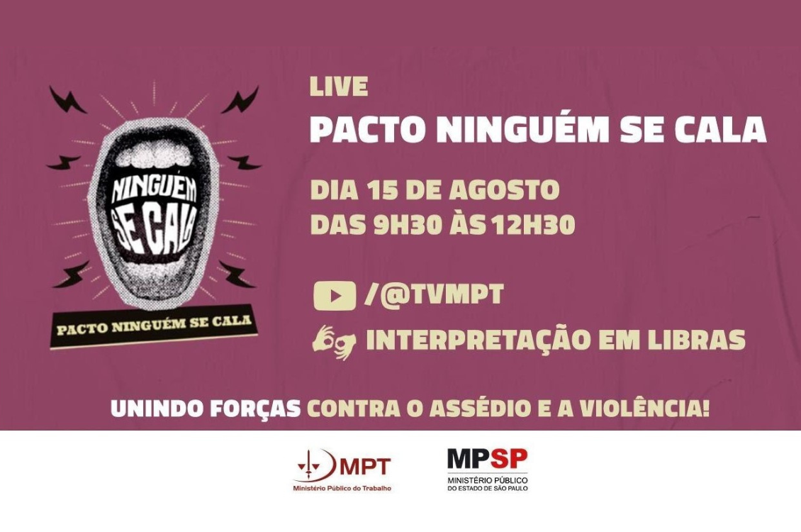 Live do Pacto Ninguém se Cala aborda violência doméstica