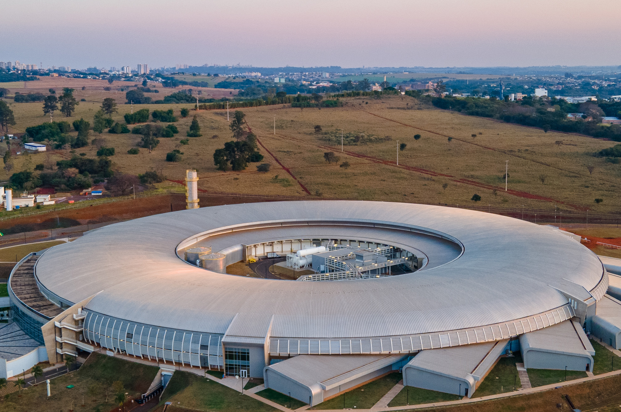 foto aérea do centro de pesquisa