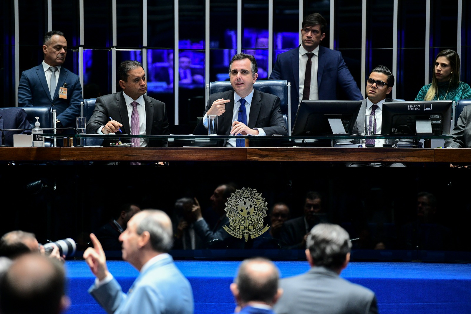 Sessão do Senado presidida por Rodrigo Pacheco