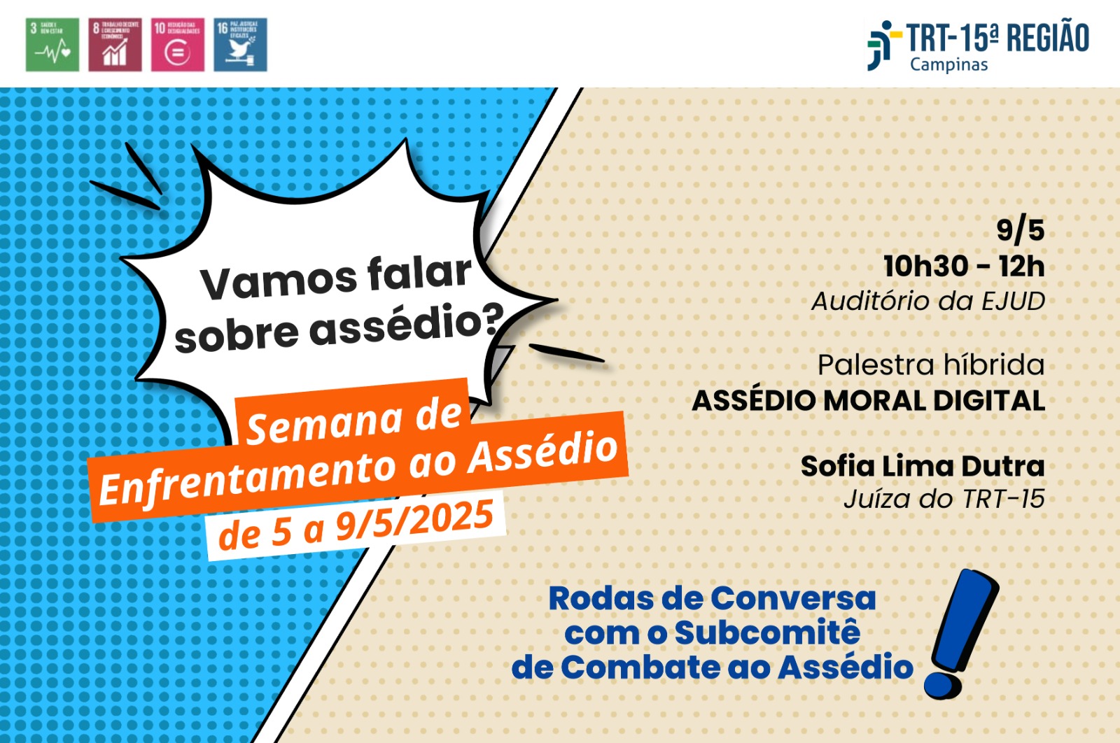 imagem com a programação alusiva ao evento 