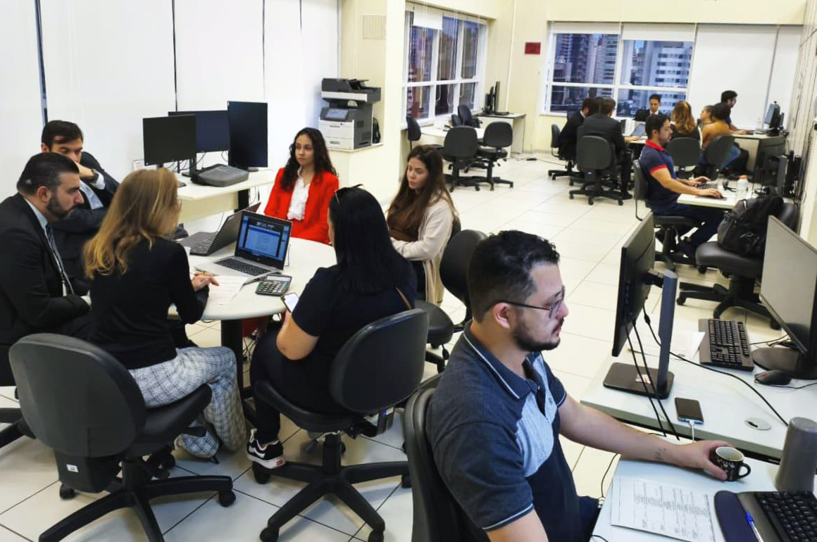 audiências de conciliação no Cejusc de 1º Grau de Campinas