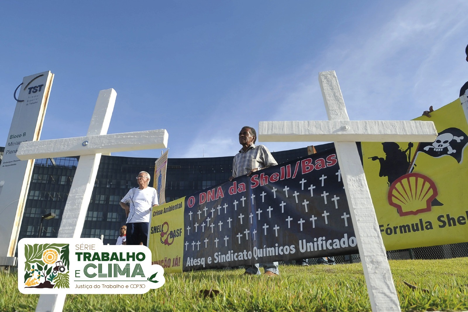 manifestação em frente ao TST dos afetados 