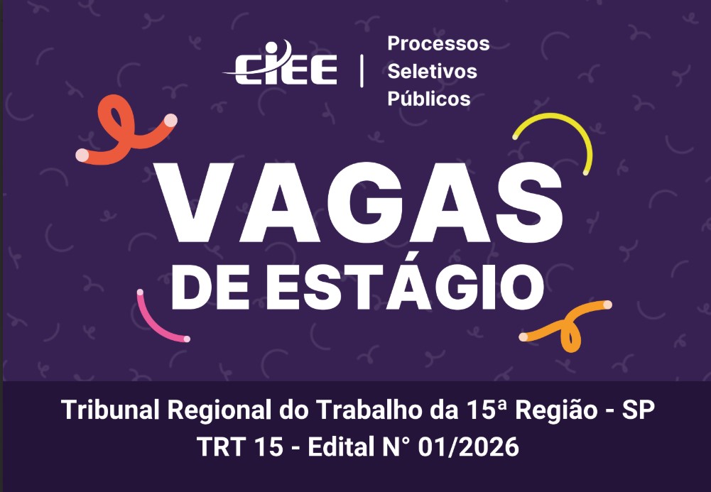 imagem alusiva à abertura de vagas de estágio