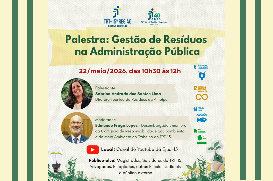 Banner explicativo do evento.