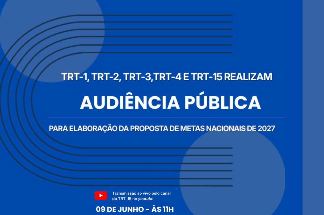 banner azul com informações sobre o evento em letreiro branco