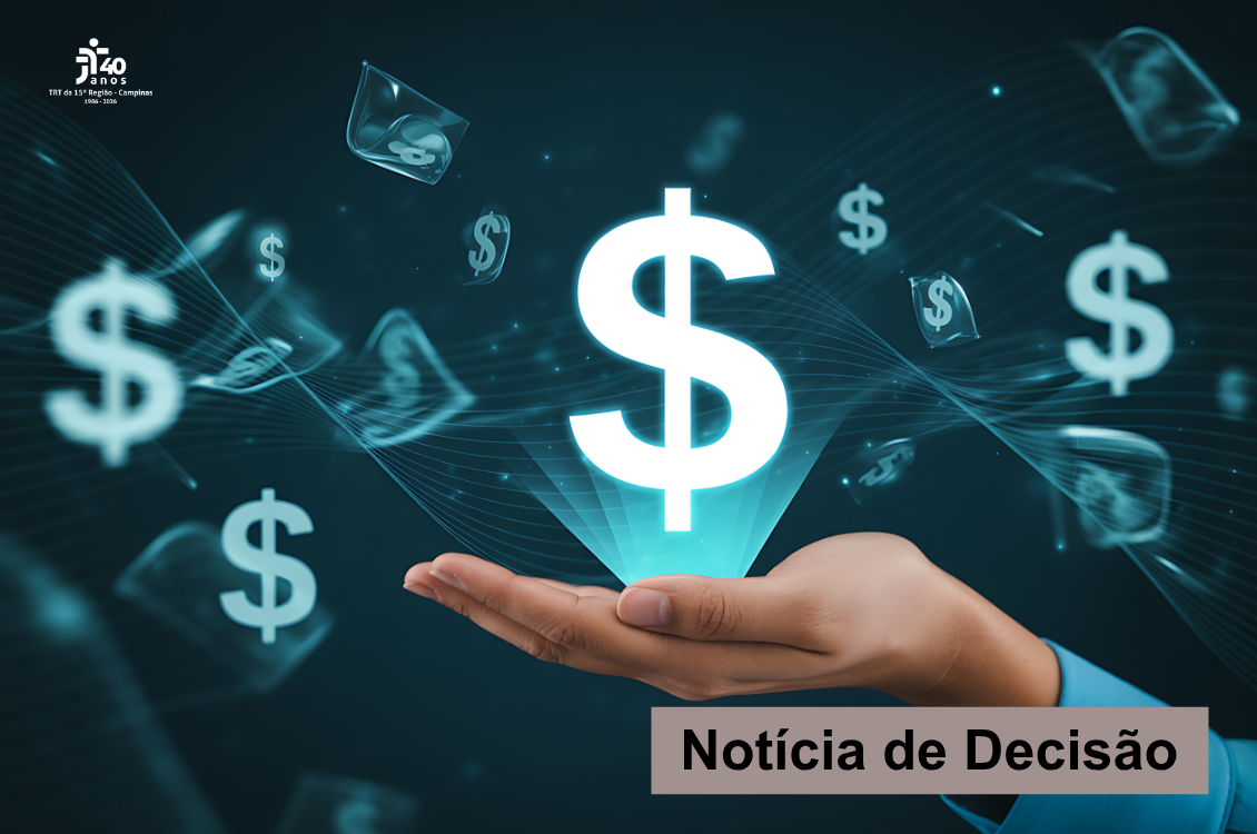 quadro azul com cifrões e um em destaque na palma de uma mão feminina