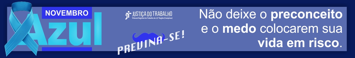 quadro azul com dizeres relativos ao mês de novembro e à prevenção ao câncer de próstata