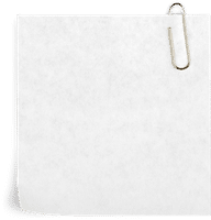 Blank Note Paper with Paper Clip