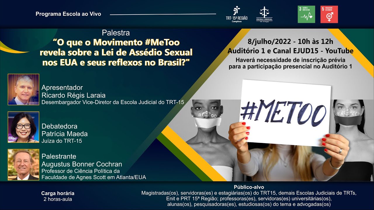 Folder Lei de Assédio Sexual nos EUA e seus reflexos no Brasil