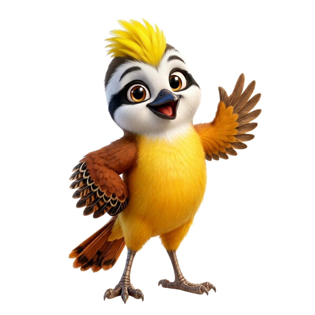 Imagem de um pássaro amarelo