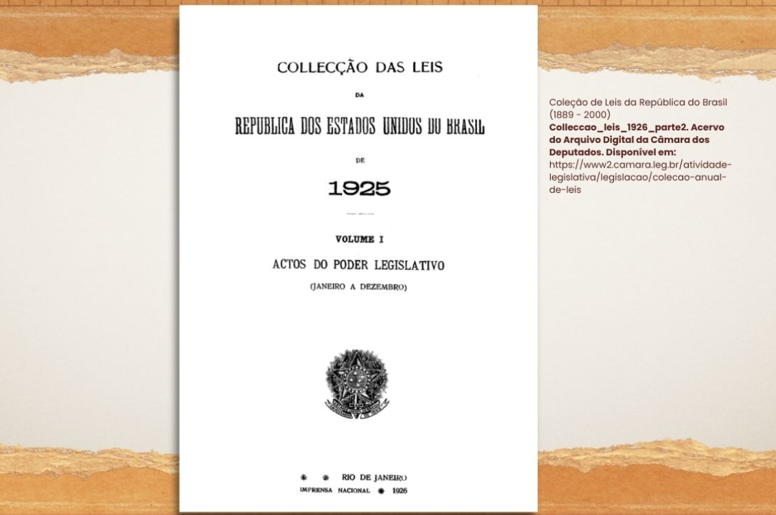 "imagem da capa da Lei de Férias"