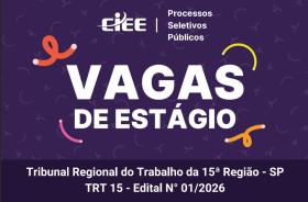 imagem alusiva à abertura de vagas de estágio