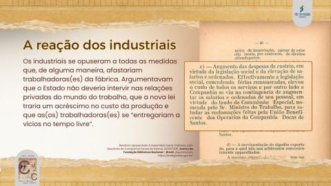Industriais opuseram-se à Lei de Férias por considerarem que o Estado não devia intervir em relações privadas.