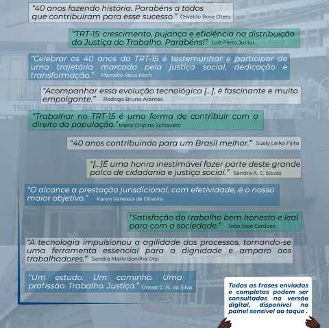 Painel 4 - frases de magistrados e de servidores (parte 2)