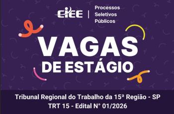 imagem alusiva à abertura de vagas de estágio