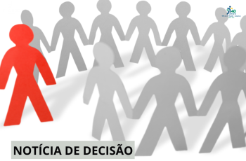 bonecos de papel em círculo de cor cinza e um único isolado, em vermelho