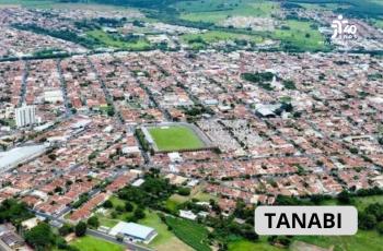 Foto aérea da cidade de Tanabi.