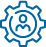Ícone representativo de Supervisão, controle e correição